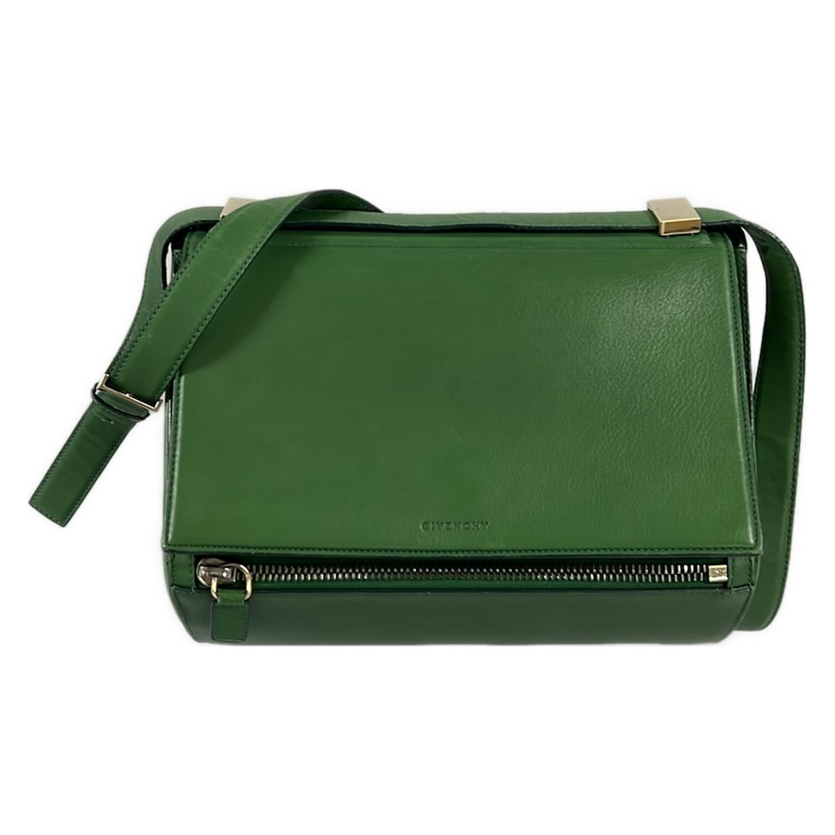【中古】GIVENCHY(ジバンシー) パンドラ ショルダーバッグ グリーン レザー