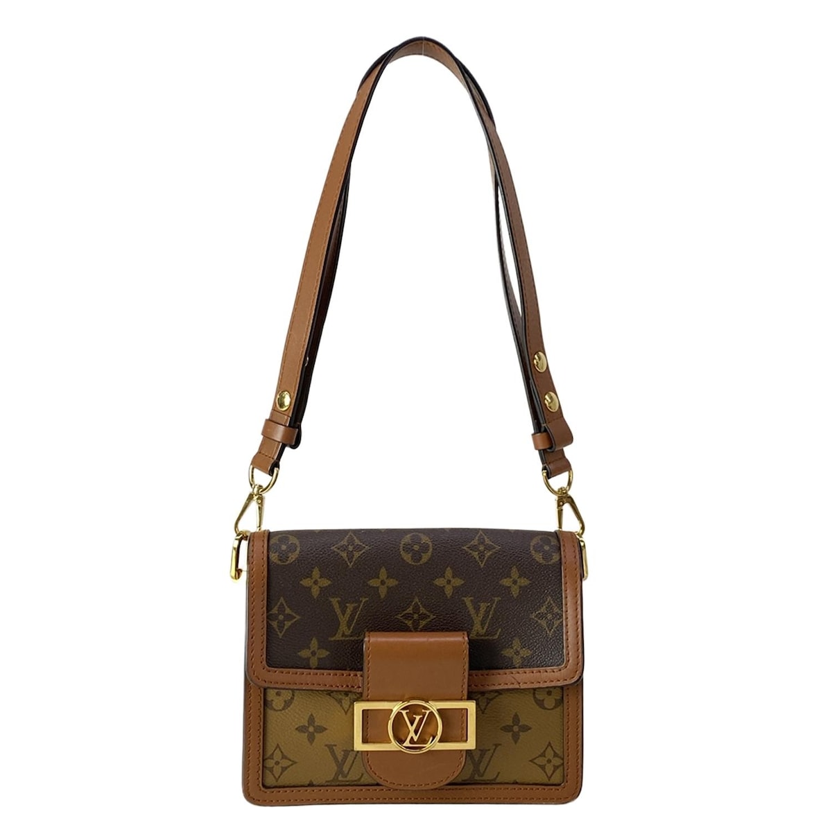 【新着】【中古】LOUIS VUITTON(ルイヴィトン) ドーフィーヌMINI ショルダーバッグ モノグラムリバース レザー 130,104円