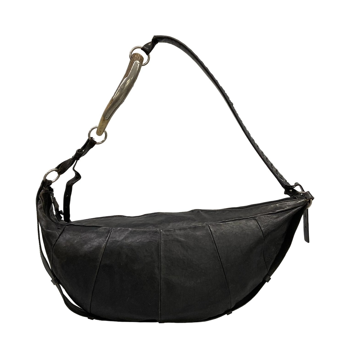 【新着】【中古】YvesSaintLaurent rivegauche (YSL)(イヴサンローランリヴゴーシュ) モンバサ ショルダーバッグ 黒 レザー