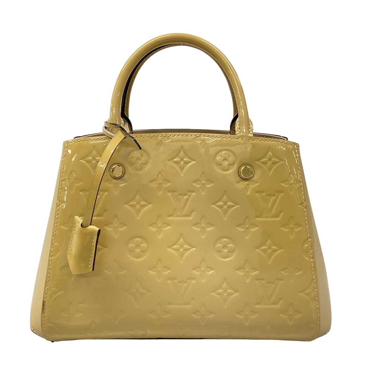 【新着】【中古】LOUIS VUITTON(ルイヴィトン) モンテーニュBB ハンドバッグ デュンヌ レザー