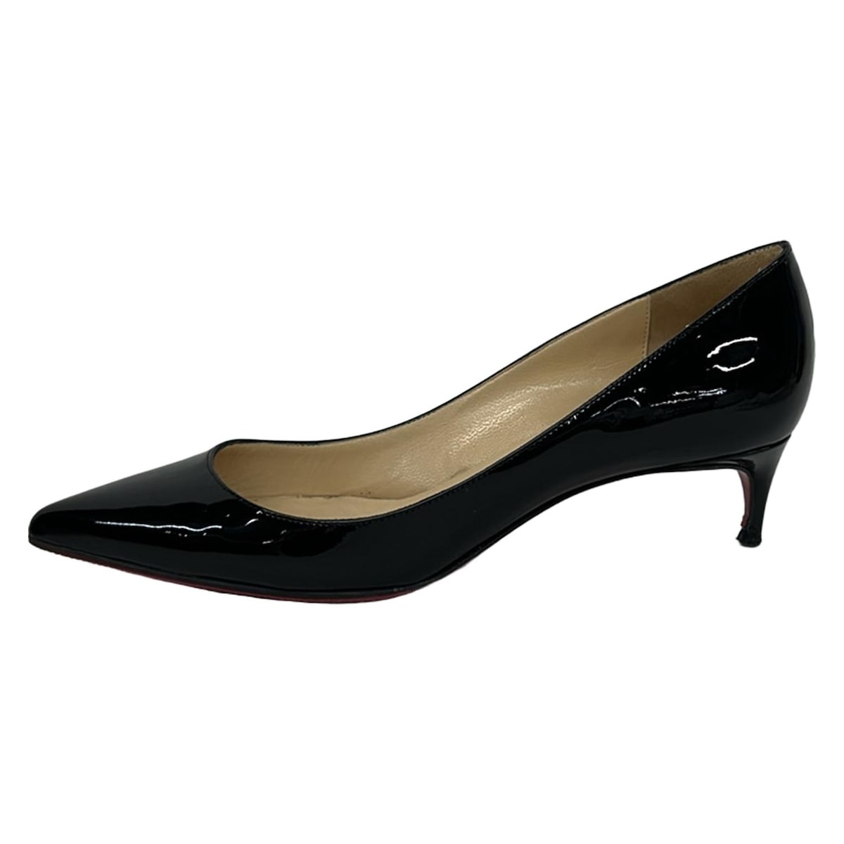 【新着】【中古】CHRISTIAN LOUBOUTIN(クリスチャンルブタン) パンプス アウトソール張替済 黒 なめし革 パンプス-靴-レディース靴