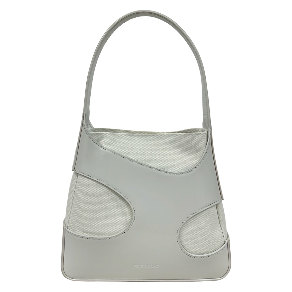 【中古】FERRAGAMO/SalvatoreFerragamo(サルバトーレフェラガモ) ハンドバッグ カットアウト 白 レザー 33,742円