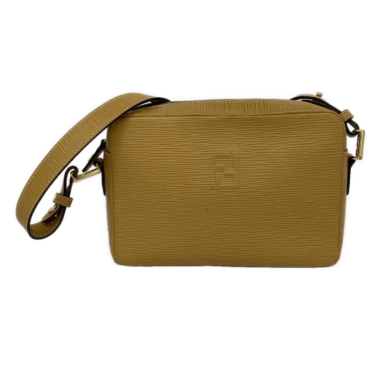【中古】FENDI(フェンディ) ショルダーバッグ ダークイエロー レザー