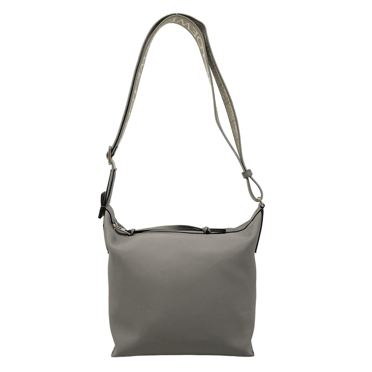【中古】LOEWE(ロエベ) キュービィ クロスボディバッグ スモール ショルダーバッグ 薄墨色