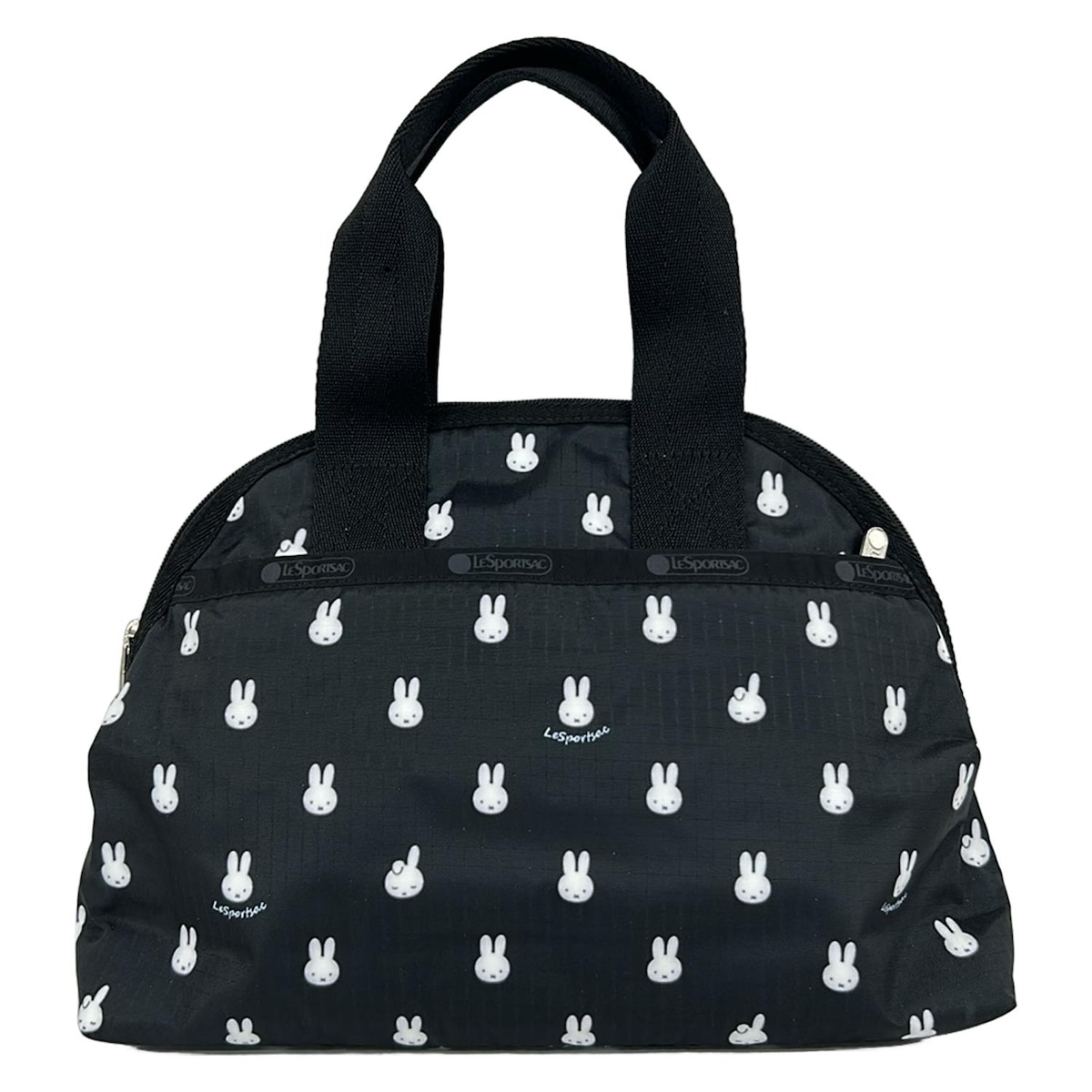 【新着】【中古】LESPORTSAC(レスポートサック) ハンドバッグ ミッフィー柄/Dick Brunaコラボ 黒×白