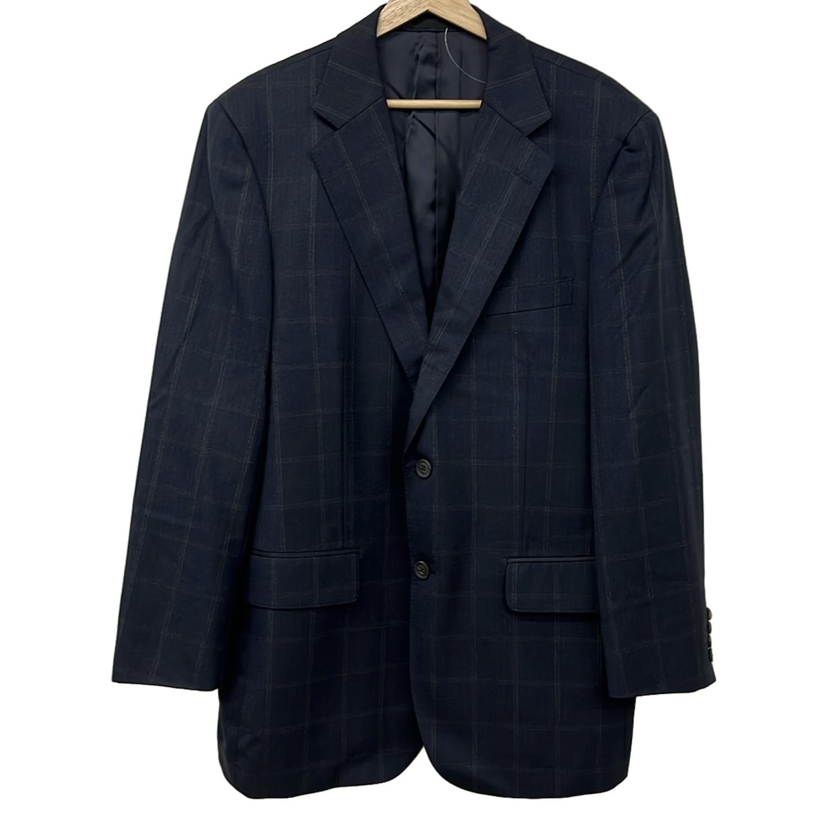 【新着】【中古】Burberry LONDON(バーバリーロンドン) ジャケット 長袖/チェック柄/秋/冬 ネイビー×ベージュ 6,186円