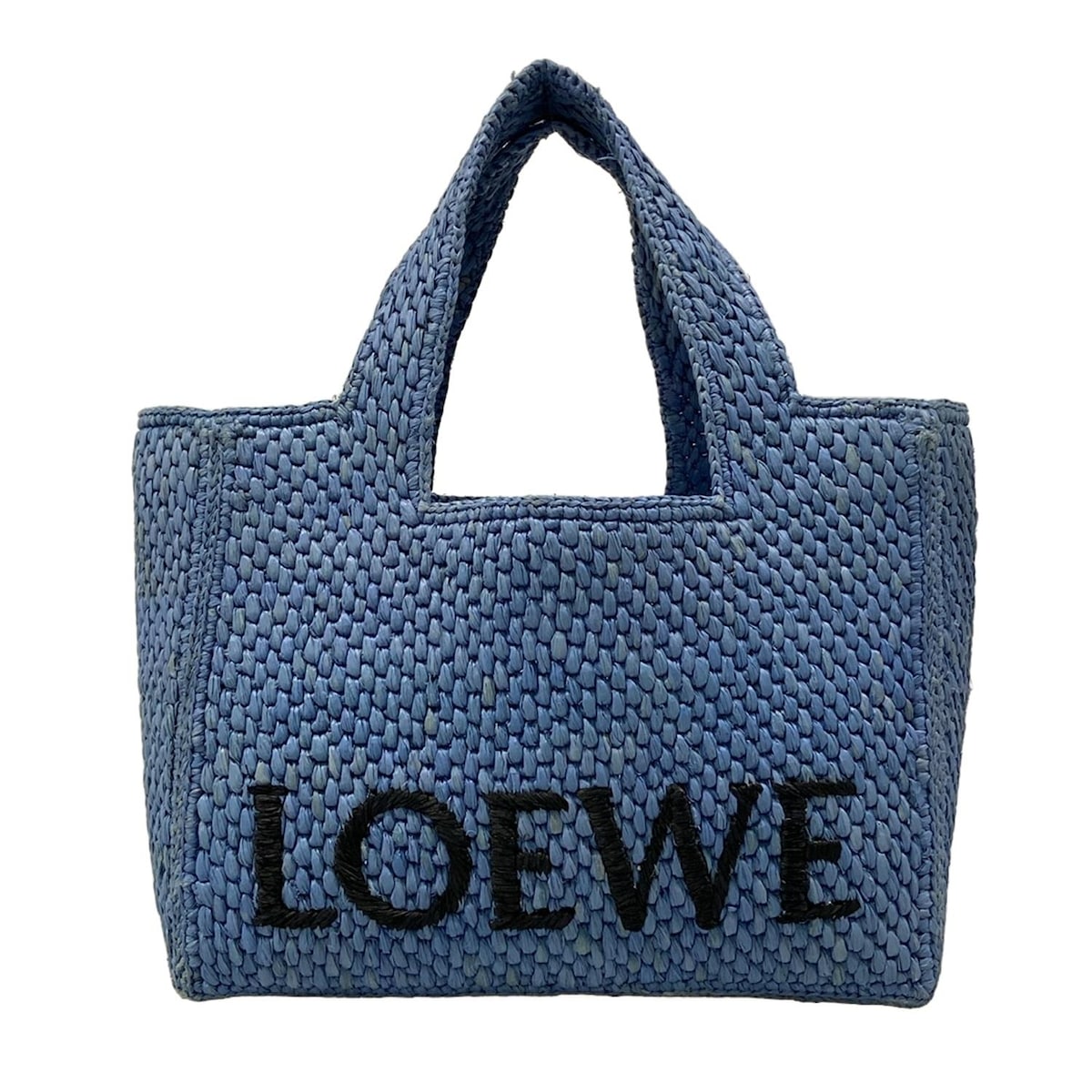 【中古】LOEWE(ロエベ) フォントトート トートバッグ ブルー