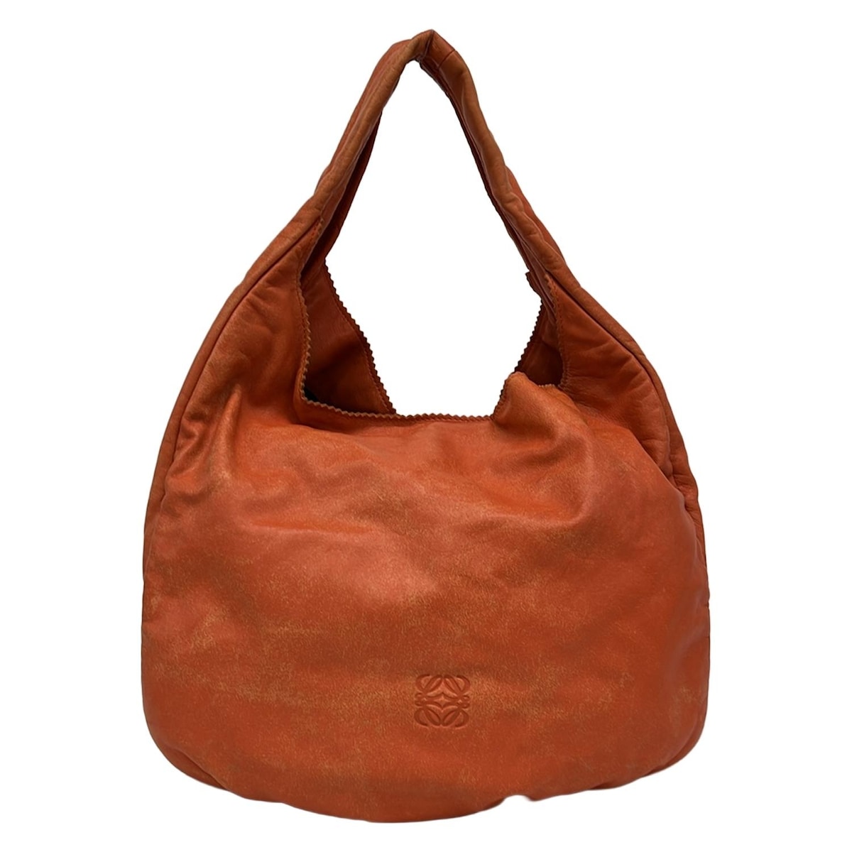 【新着】【中古】LOEWE(ロエベ) ヴィエント ショルダーバッグ オレンジ レザー