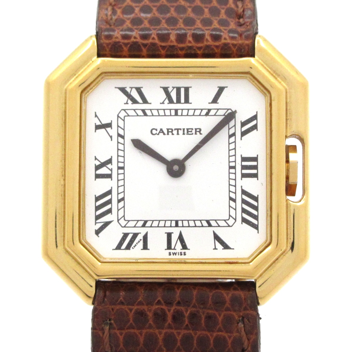 【新着】【中古】Cartier(カルティエ) サンチュールLM 腕時計 社外ベルト/925 白