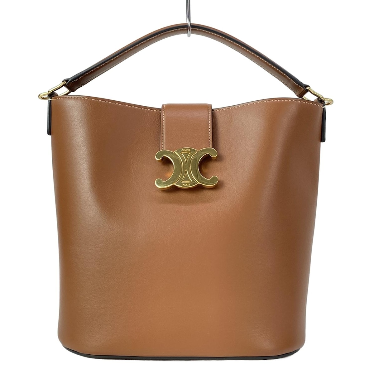 【新着】【中古】CELINE(セリーヌ) ミディアム バケット ルイーズ ハンドバッグ タン(ブラウン) 149,988円
