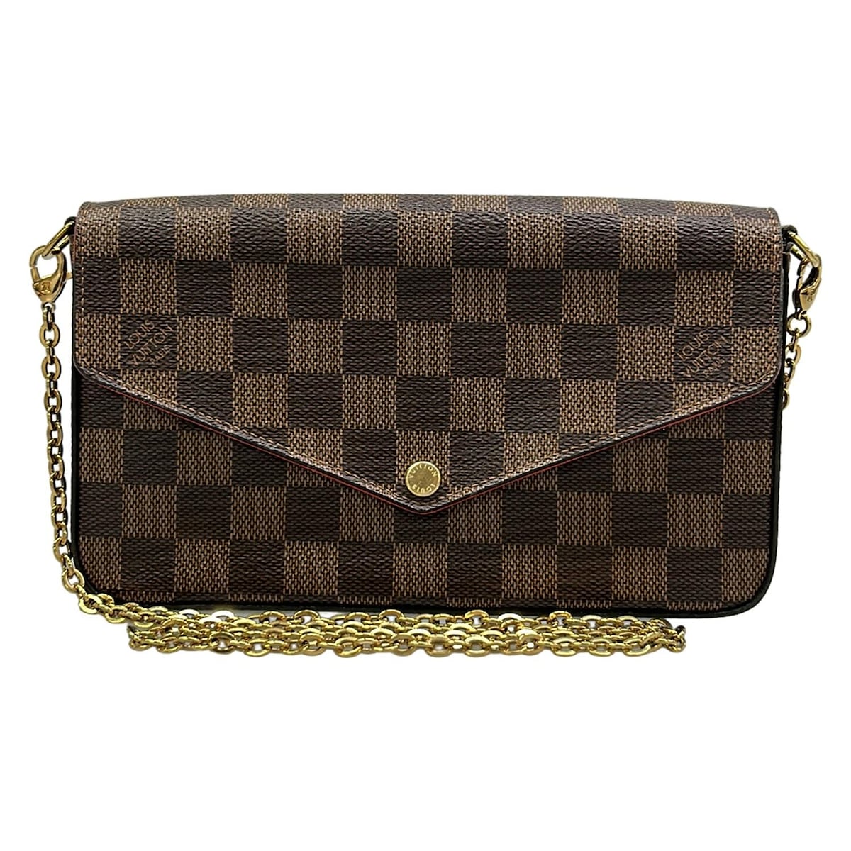 【新着】【中古】LOUIS VUITTON(ルイヴィトン) ポシェットフェリシー 札入れ エベヌ