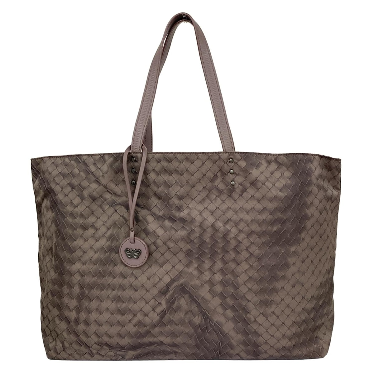 【新着】【中古】BOTTEGA VENETA(ボッテガヴェネタ) イントレッチオリュージョン トートバッグ ライトパープル レザー