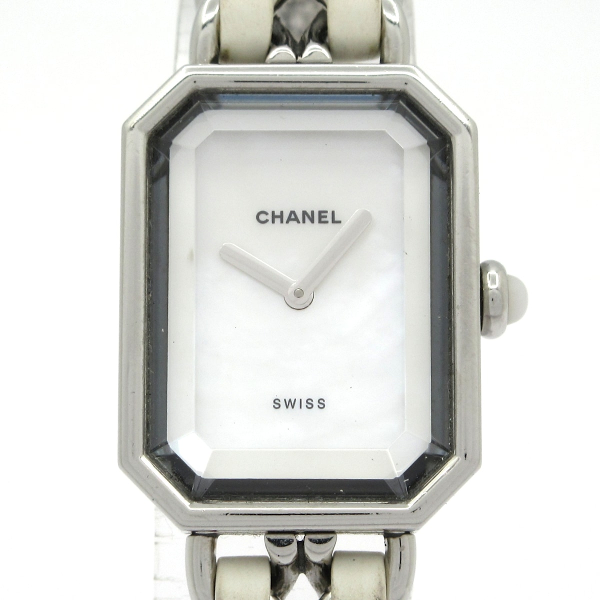 【中古】CHANEL(シャネル) プルミエール 腕時計 サイズ:S ホワイトシェル