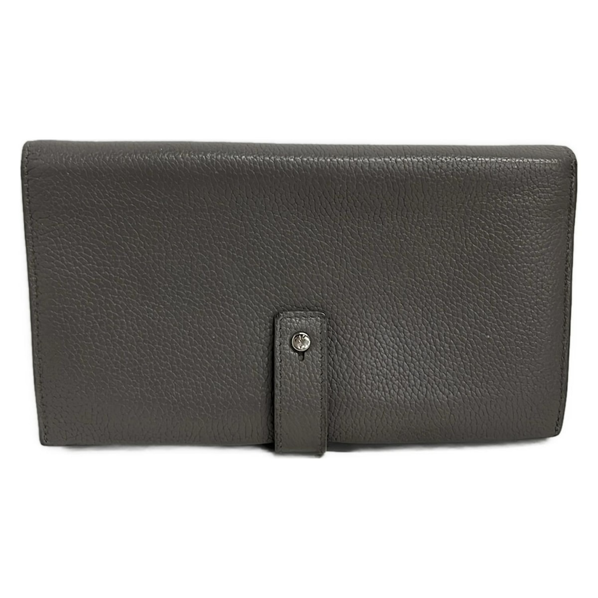 【新着】【中古】SAINT LAURENT PARIS(サンローランパリ) サックドジュール 長財布 ダークグレー レザー