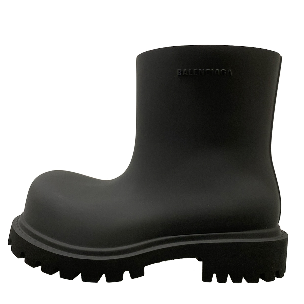 【新着】【中古】BALENCIAGA(バレンシアガ) ステロイドブーツ レインブーツ 黒