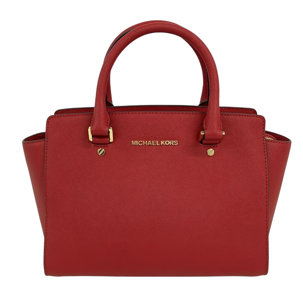 【新着】【中古】MICHAEL KORS(マイケルコース) ハンドバッグ レッド レザー