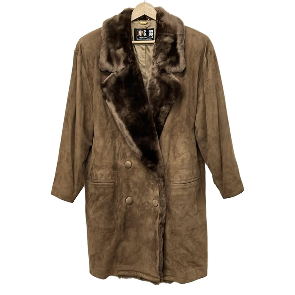 【新着】【中古】DAKS(ダックス) コート 長袖/ムートン/肩パッド/冬 ブラウン