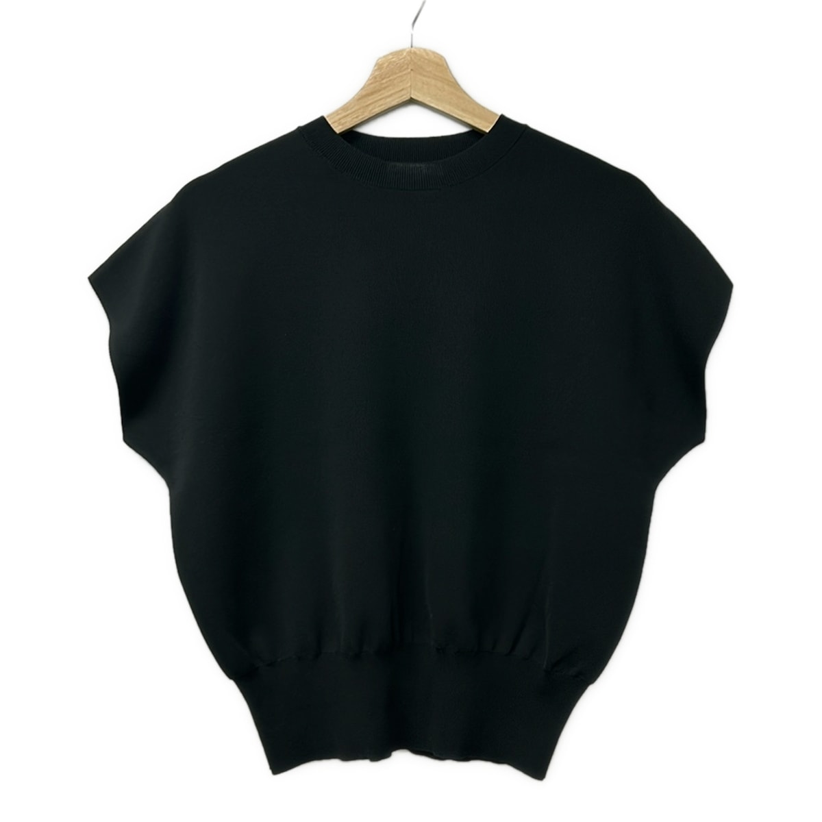 【新着】【中古】SOEJU(ソージュ) 半袖セーター クルーネック 黒