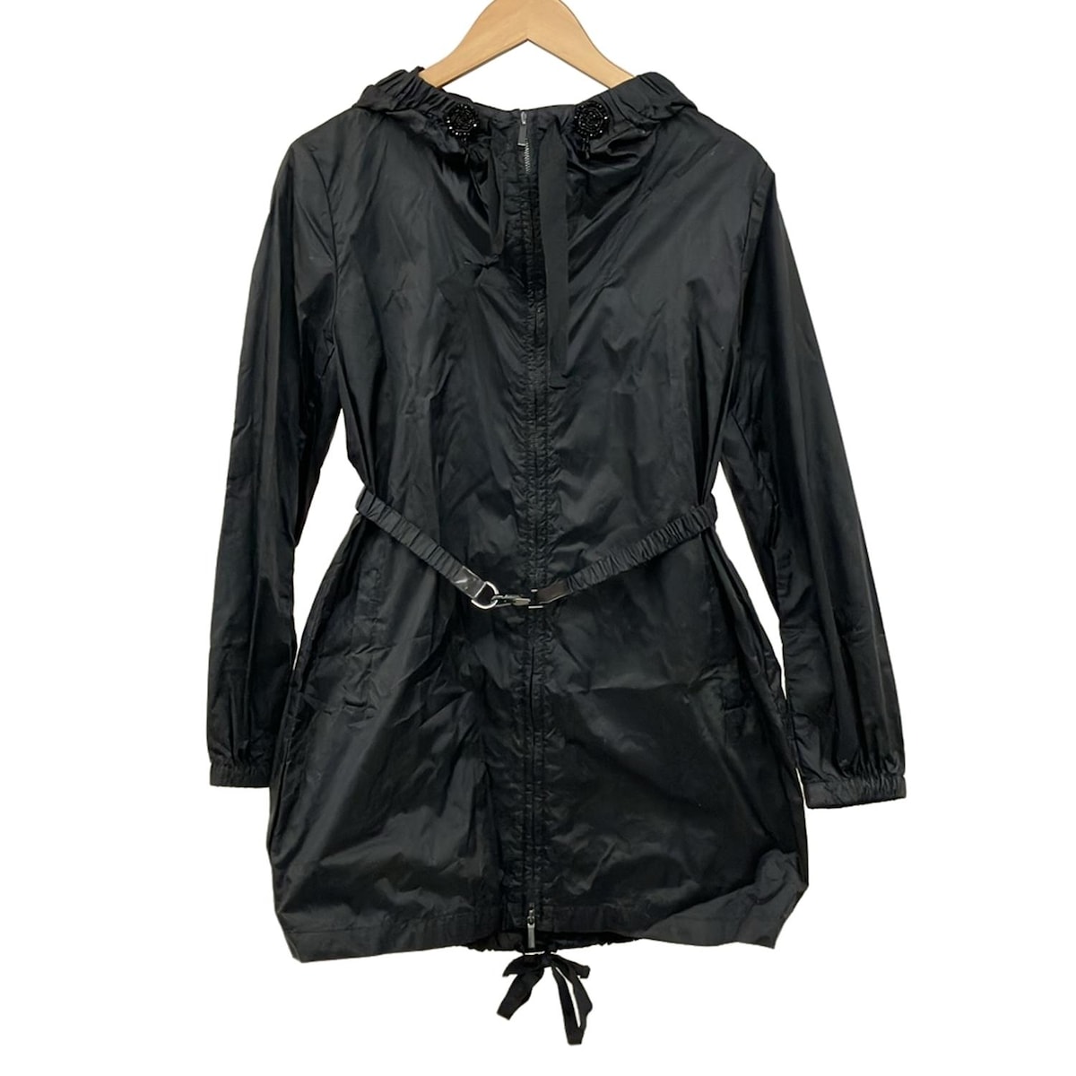 【新着】【中古】S Max Mara(マックスマーラ) コート 長袖/ビーズ/春/秋 黒