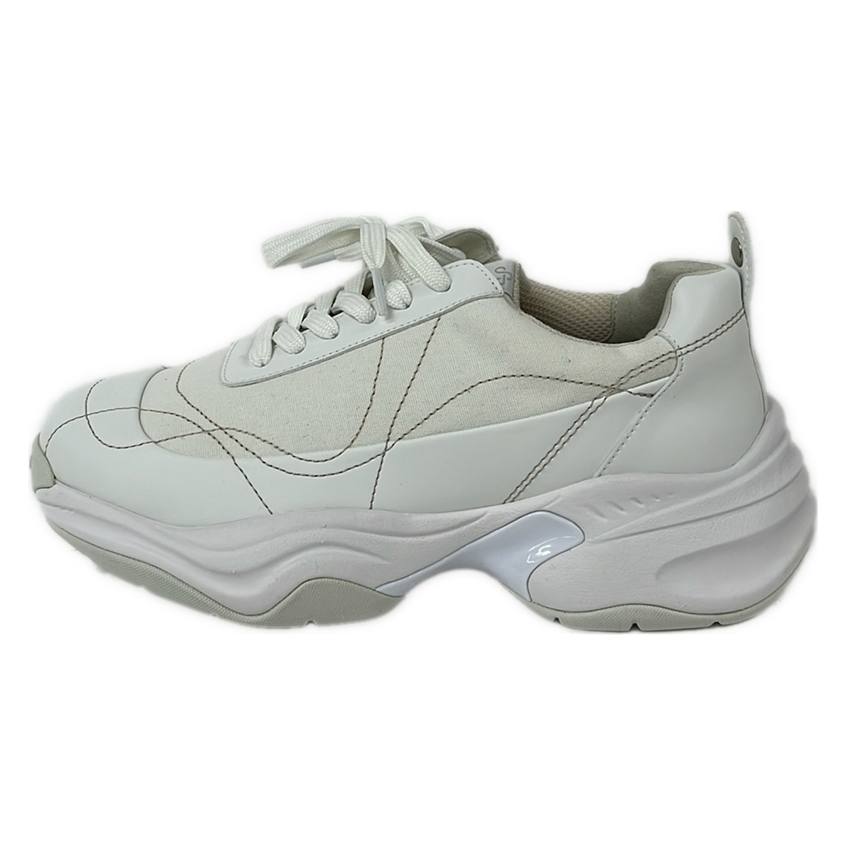 【新着】【中古】OAO(オーエーオー) スニーカー ステッチ/Vibramソール/SUNLIGHT アイボリー×白 レザー