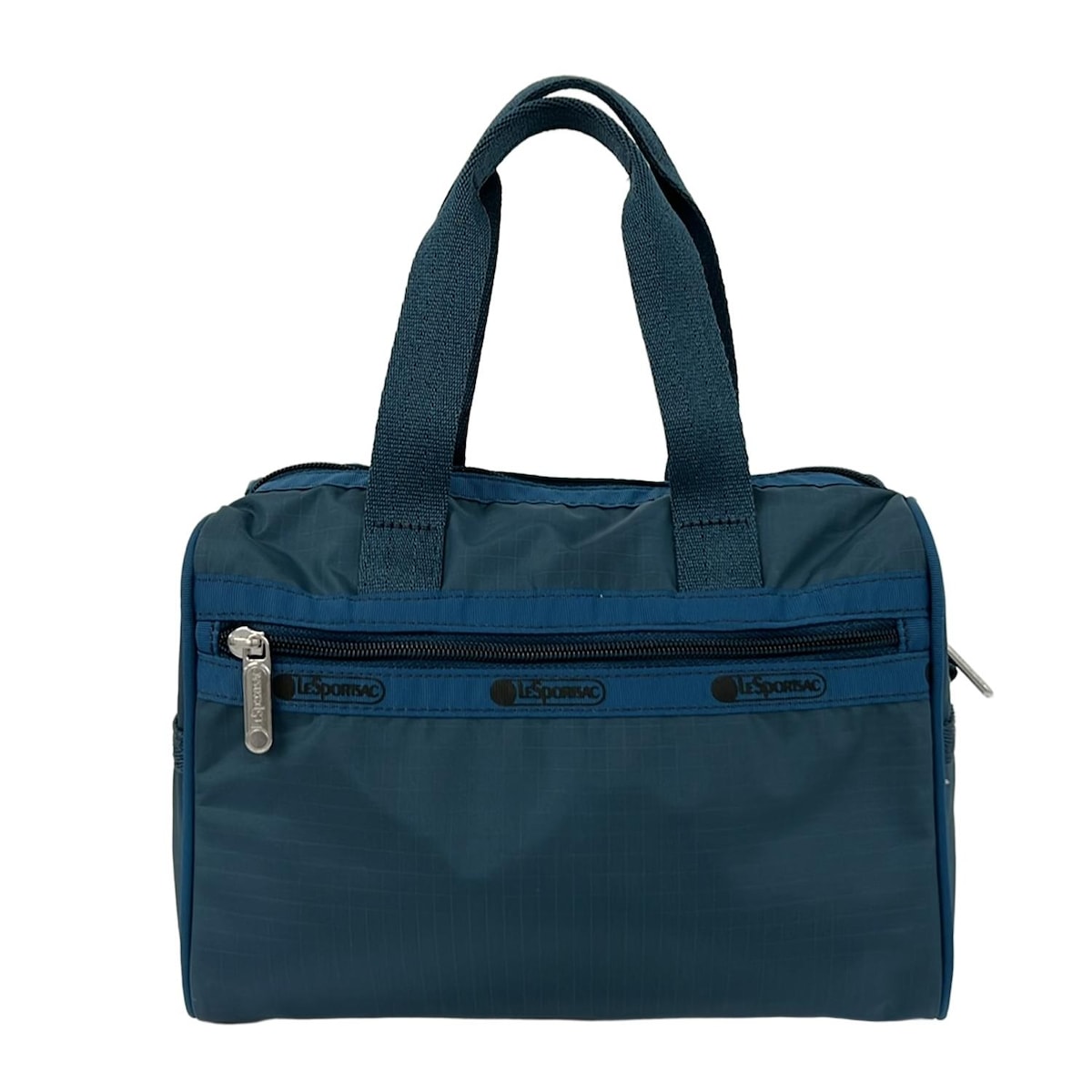 【新着】【中古】LESPORTSAC(レスポートサック) ハンドバッグ ミニボストン ブルーグリーン