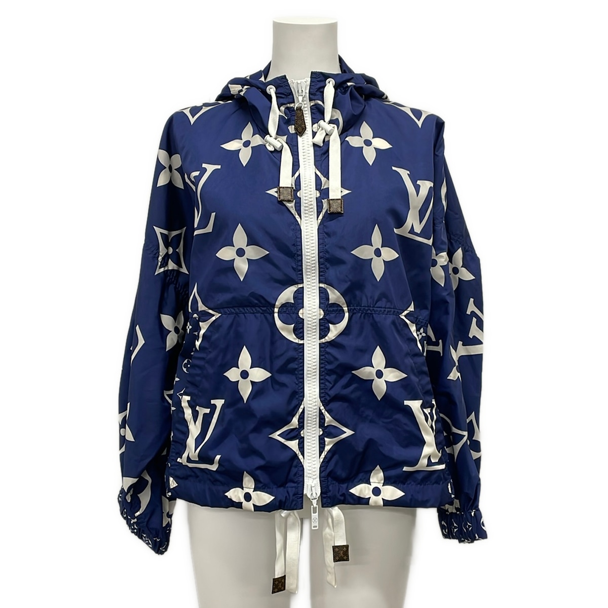 【中古】LOUIS VUITTON(ルイヴィトン) LVエスカル プリンテッドパーカ 上衣 長袖/春/秋 米国海軍×白