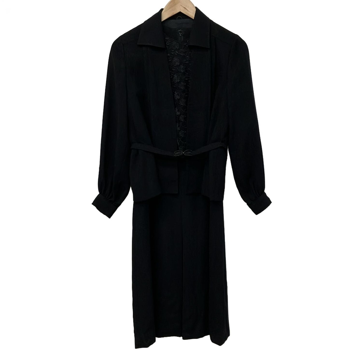 【新着】【中古】Tokyo Soir(トウキョウソワール) ワンピースセットアップ レース 黒