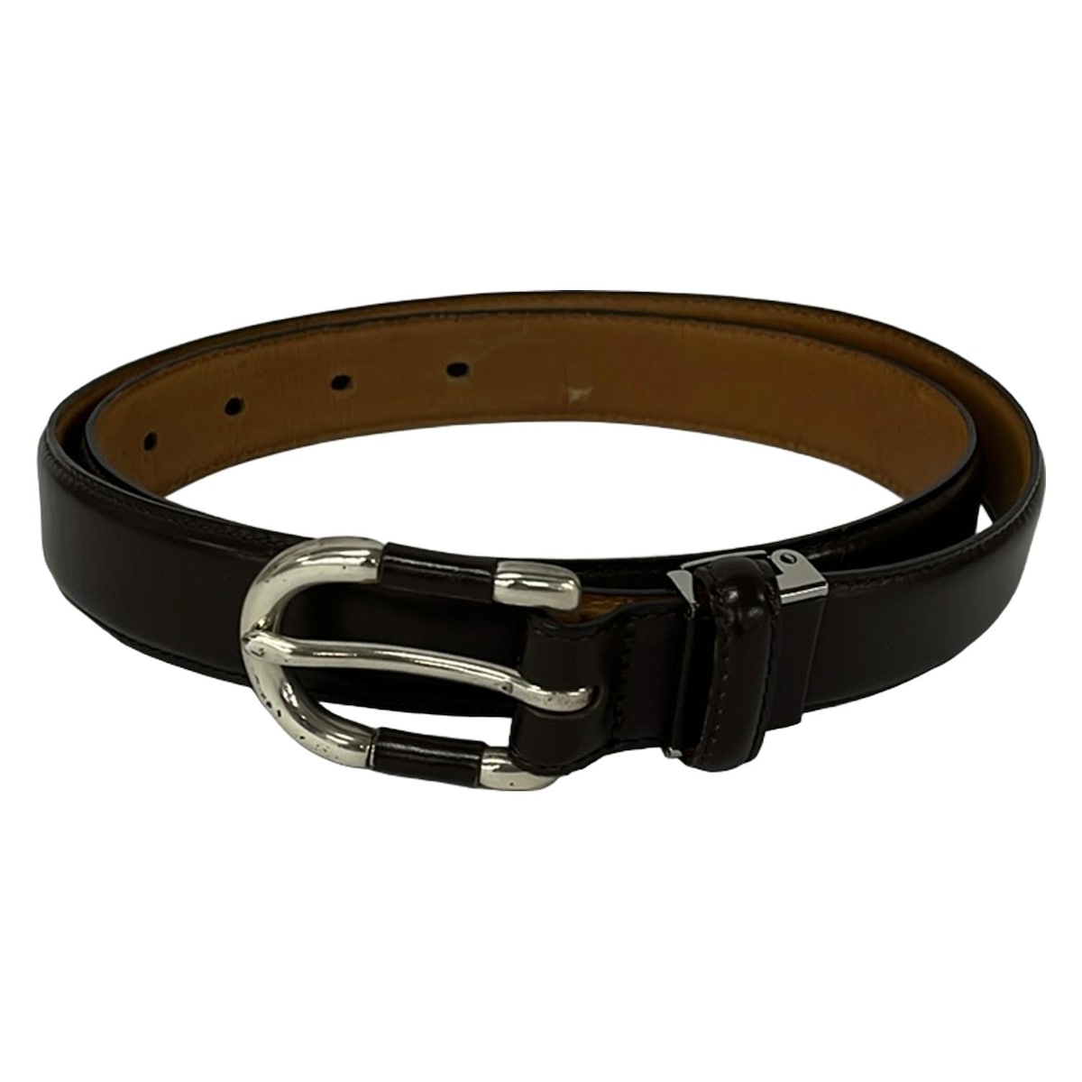 【新着】【中古】RalphLauren(ラルフローレン) ベルト LAUREN ブラウン レザー