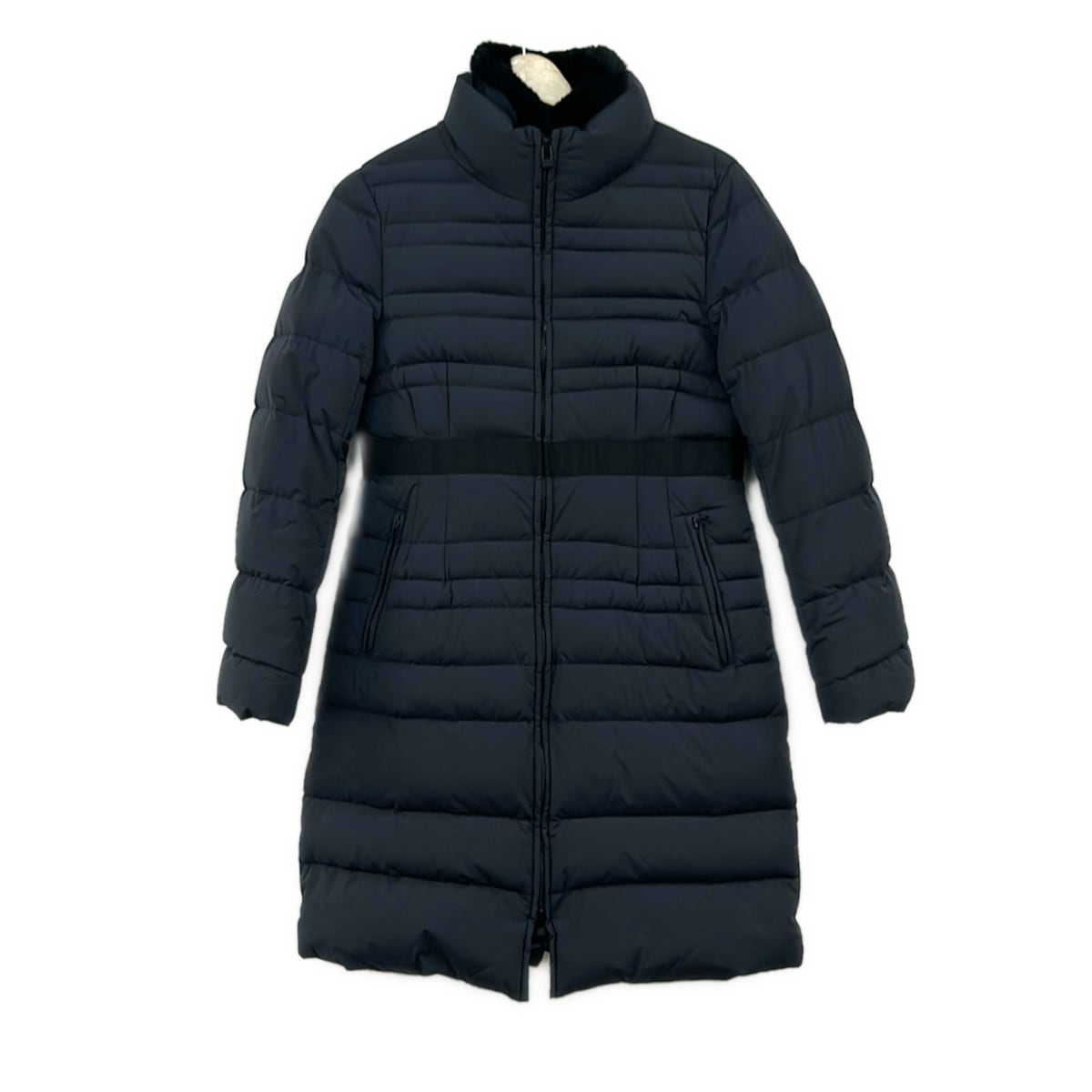 【新着】【中古】BEAMS(ビームス) ダウンコート Demi-Luxe/ラビットファー/冬 ダークネイビー