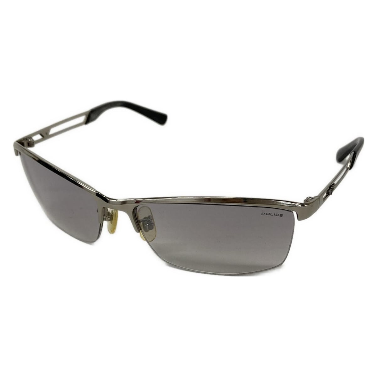 【新着】【中古】POLICE(ポリス) サングラス 黒×シルバー