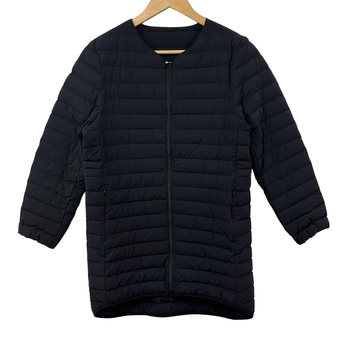 【中古】PLS+T(PLST)(プラステ) ダウンコート 黒
