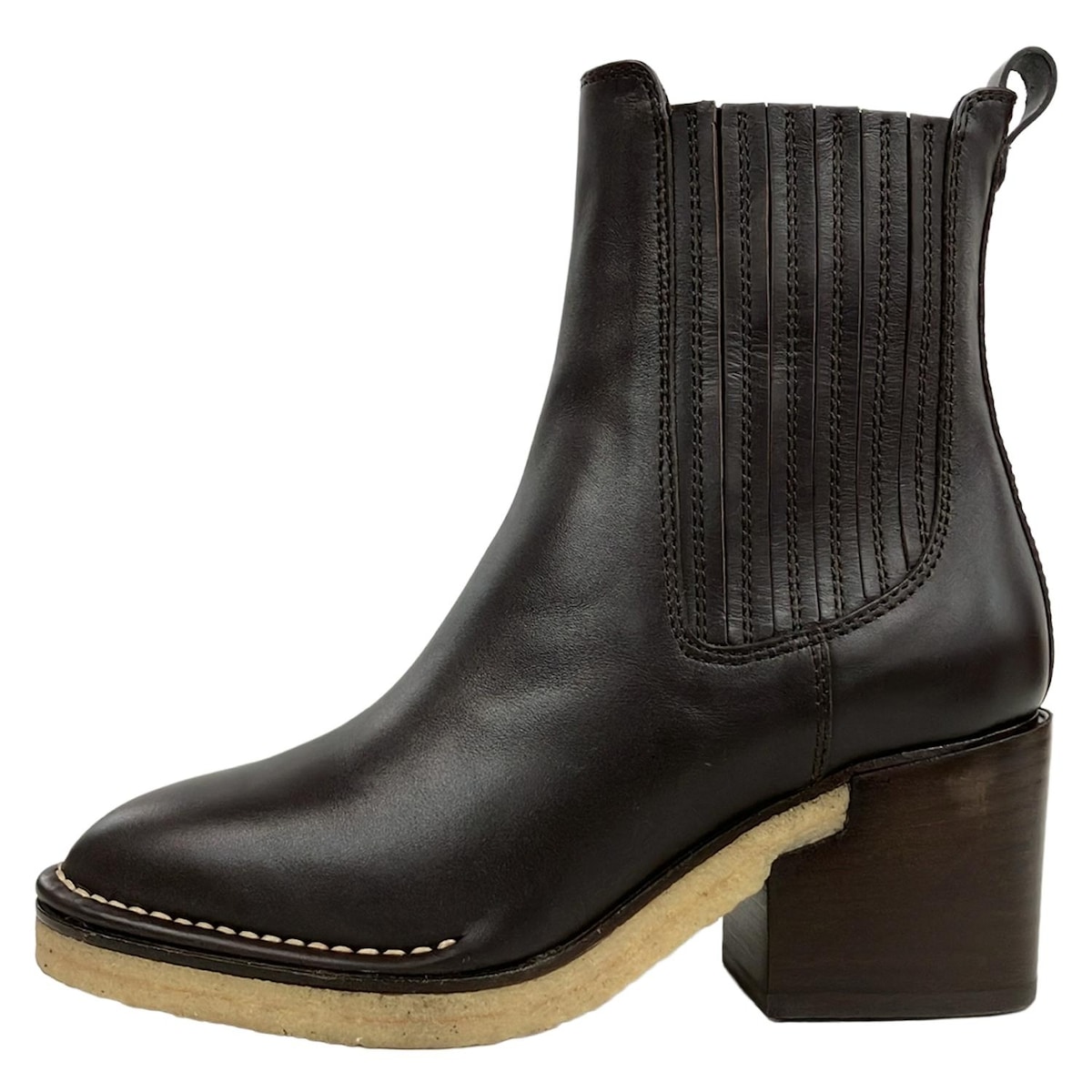 【中古】TOD'S(トッズ) ショートブーツ ダークブラウン レザー 14,494円