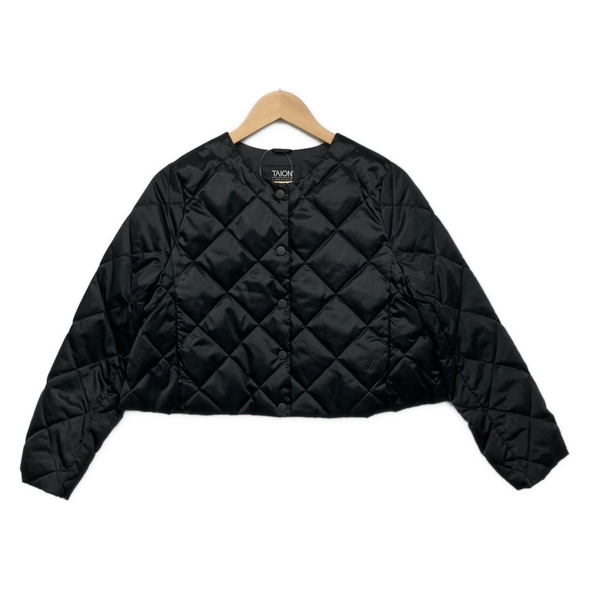 【新着】【中古】LANVIN en Bleu(ランバンオンブルー) ダウンジャケット 長袖/秋/冬/TAIONコラボ 黒