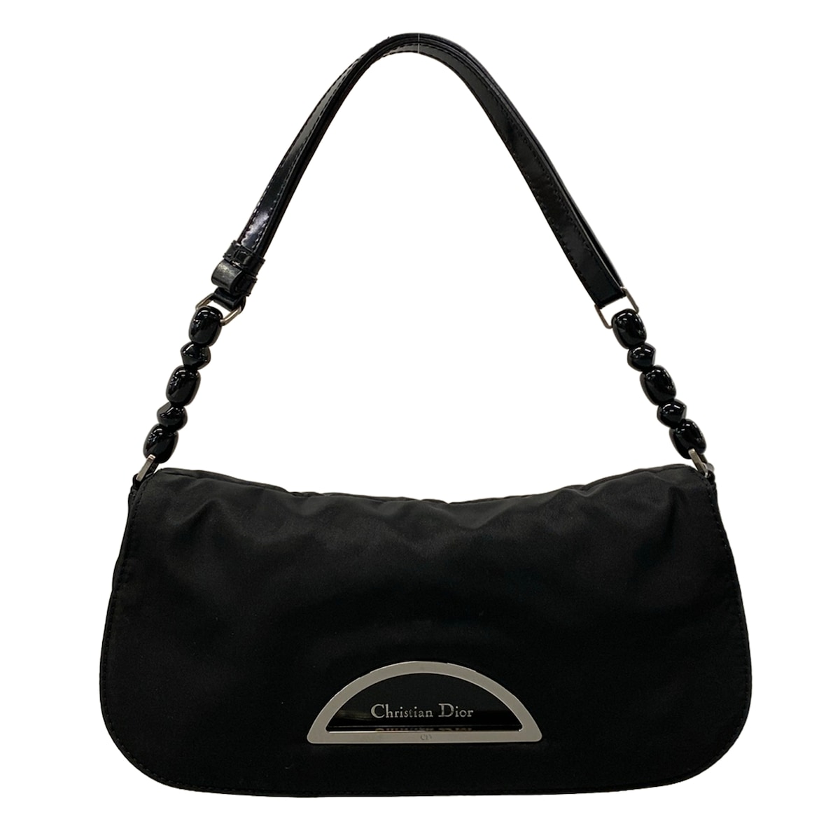 【中古】DIOR/ChristianDior(ディオール/クリスチャンディオール) マリスパール ハンドバッグ 黒 レザー｜ブランディア　店