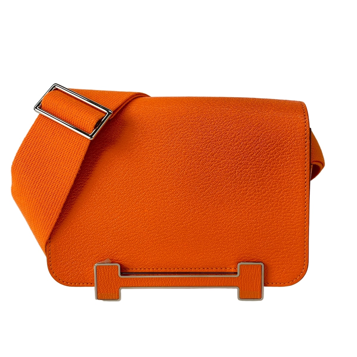 【中古】HERMES(エルメス) ゲタ ショルダーバッグ シルバー金具 オレンジミニアン｜ブランディア　店
