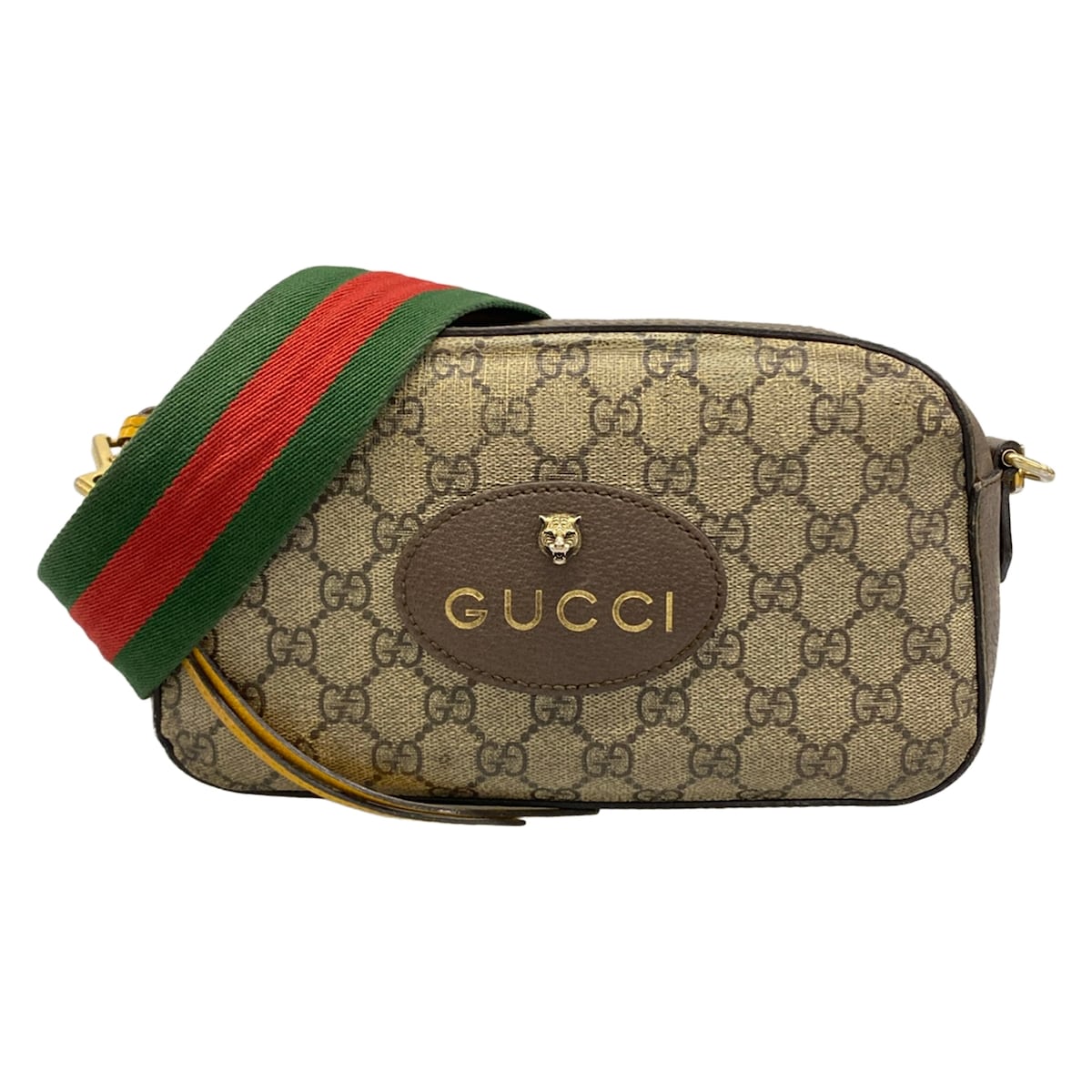 【中古】GUCCI(グッチ) オフィディアGGミニバッグ ショルダーバッグ ダークブラウン×ベージュ×マルチ レザー|ブランディア 店