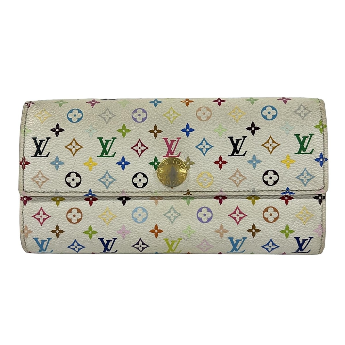 【新着】【中古】LOUIS VUITTON(ルイヴィトン) ポルトフォイユサラ 長財布 イニシャル刻印 リッチ