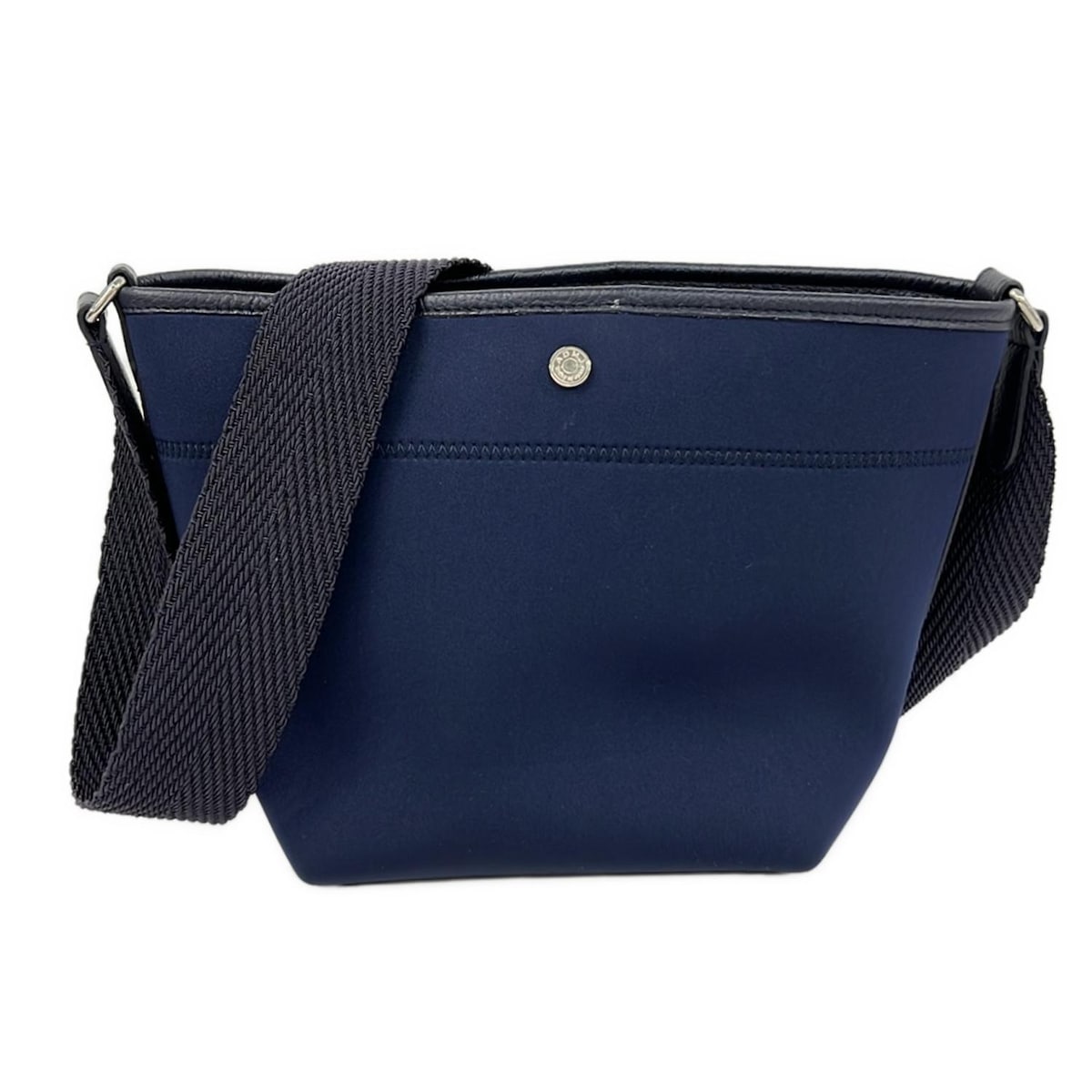 【新着】【中古】AccessoiresDeMademoiselle(ADMJ)(アクセソワ・ドゥ・マドモワゼル) ショルダーバッグ ダークネイビー レザー