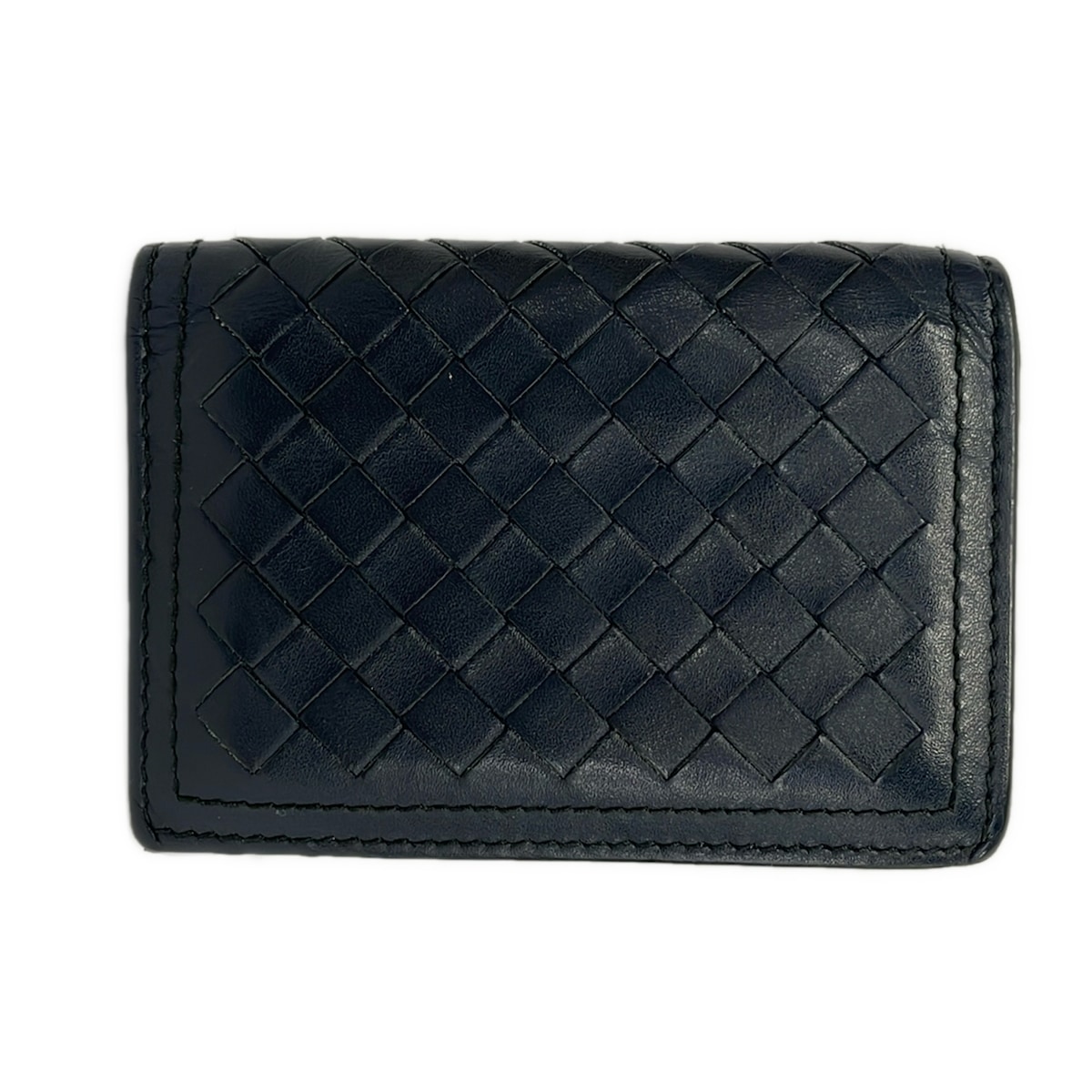 【新着】【中古】BOTTEGA VENETA(ボッテガヴェネタ) 歌留多入れもの イントレチャート 米国海軍 なめし革