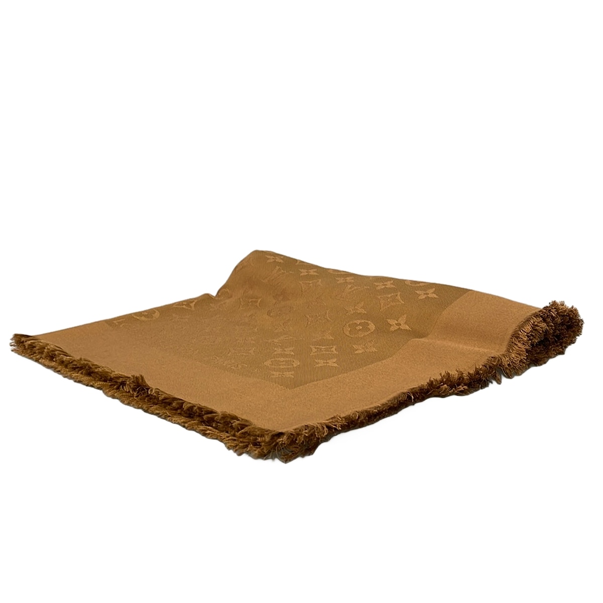 【新着】【中古】LOUIS VUITTON(ルイヴィトン) 袈裟(肩かけ) モノグラム 赤銅色 羊毛、絹地