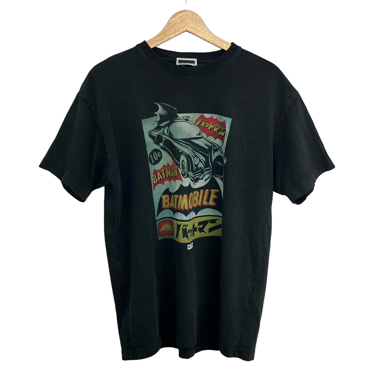 【中古】KITH(口吸い) 半袖プルオーバー S/バットマンコラボ 黒