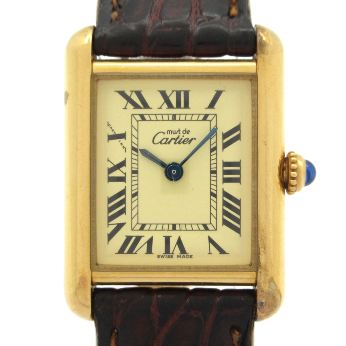 【中古】Cartier(カルティエ) 帆檣貯蔵タンク ウオッチ 象牙色