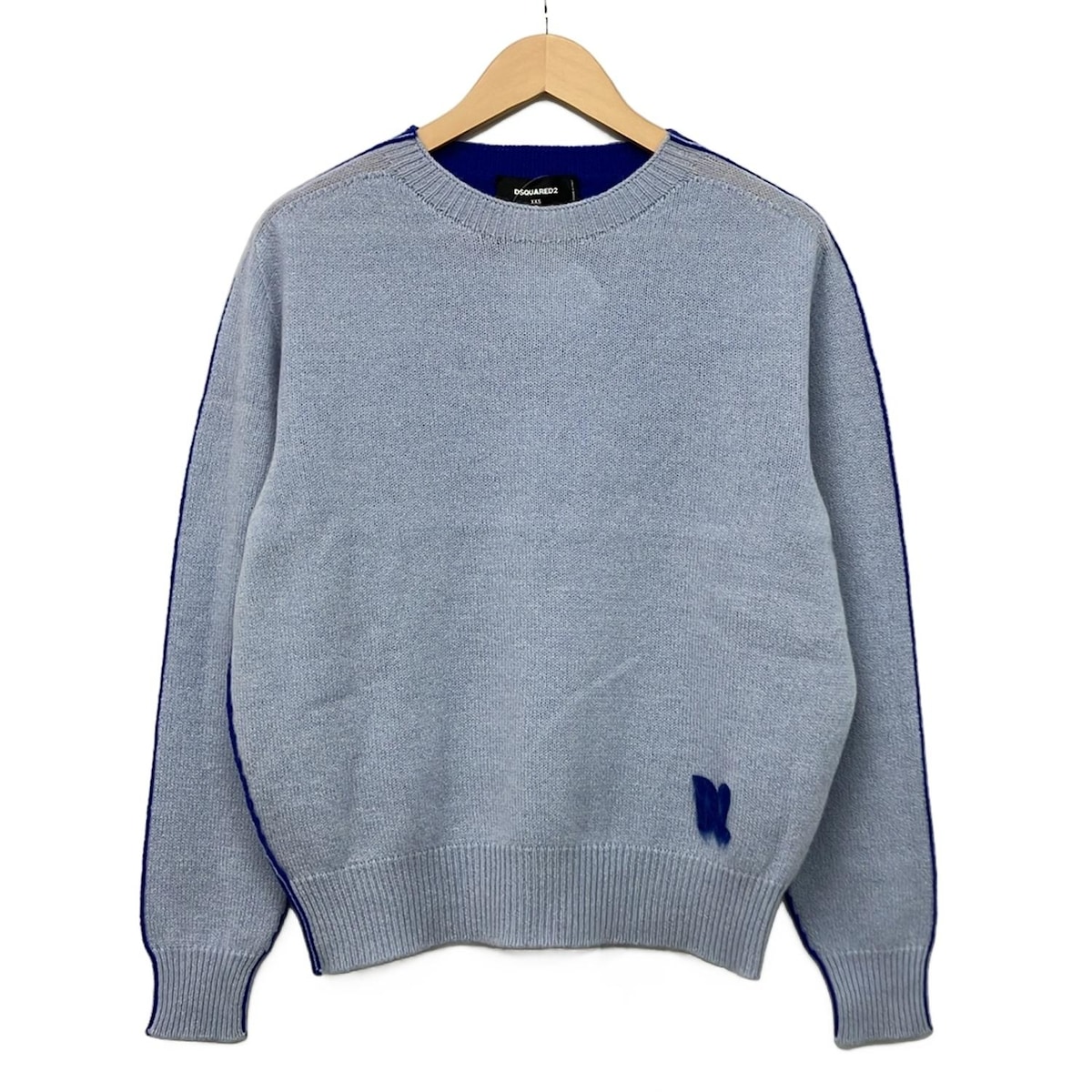 【新着】【中古】DSQUARED2(ディースクエアード) 長袖セーター ライトブルー×ブルー