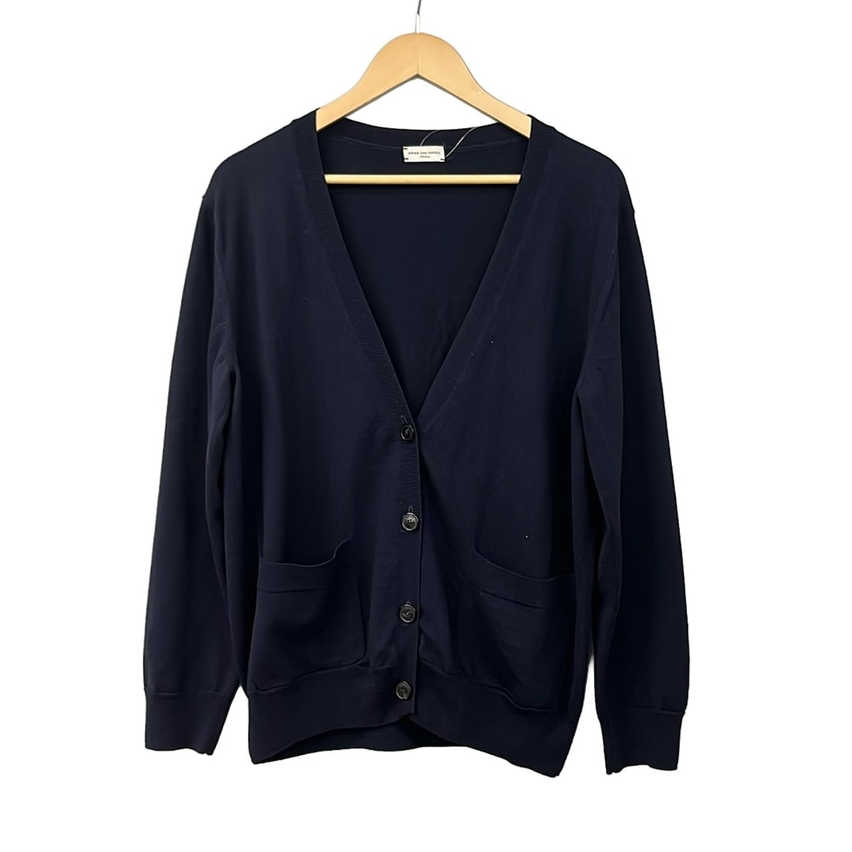 【新着】【中古】DRIES VAN NOTEN(ドリスヴァンノッテン) カーディガン 長袖 ダークネイビー