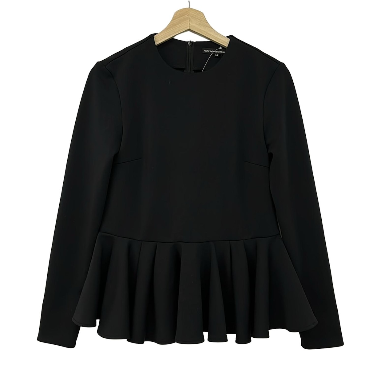【新着】【中古】TSURU BY MARIKO OIKAWA(ツルバイマリコオイカワ) 長袖カットソー クルーネック 黒