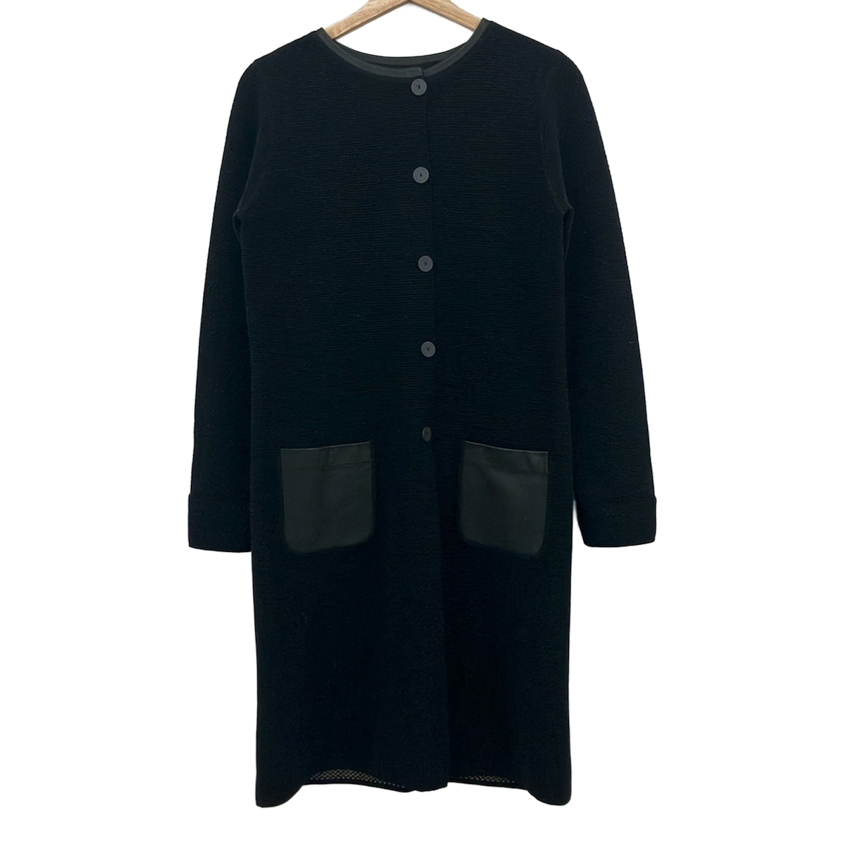 【新着】【中古】CIVIDINI(チヴィディーニ) コート 長袖/ニット/春/秋 黒