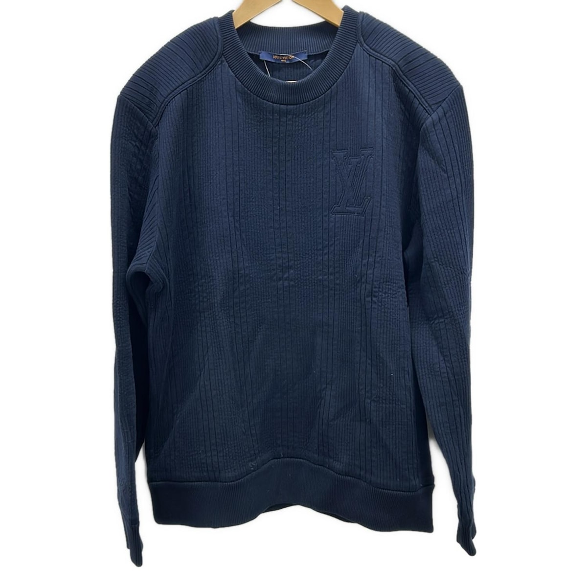 【新着】【中古】LOUIS VUITTON(ルイヴィトン) 長袖セーター クルーネック ネイビー