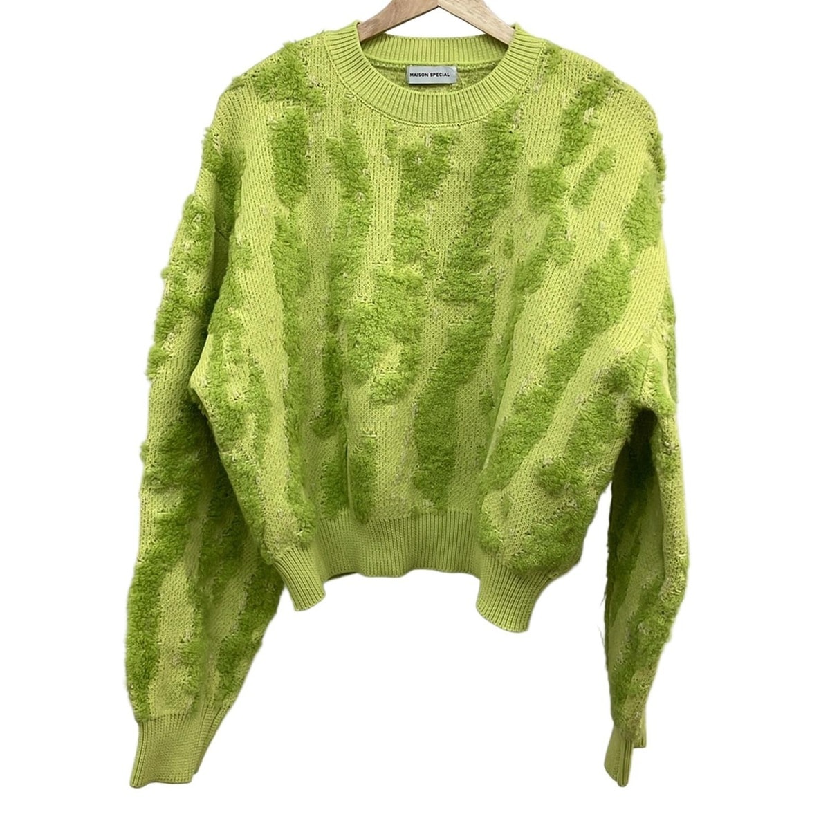 【新着】【中古】MAISON SPECIAL(メゾンスペシャル) 長袖セーター イエローグリーン 6,094円