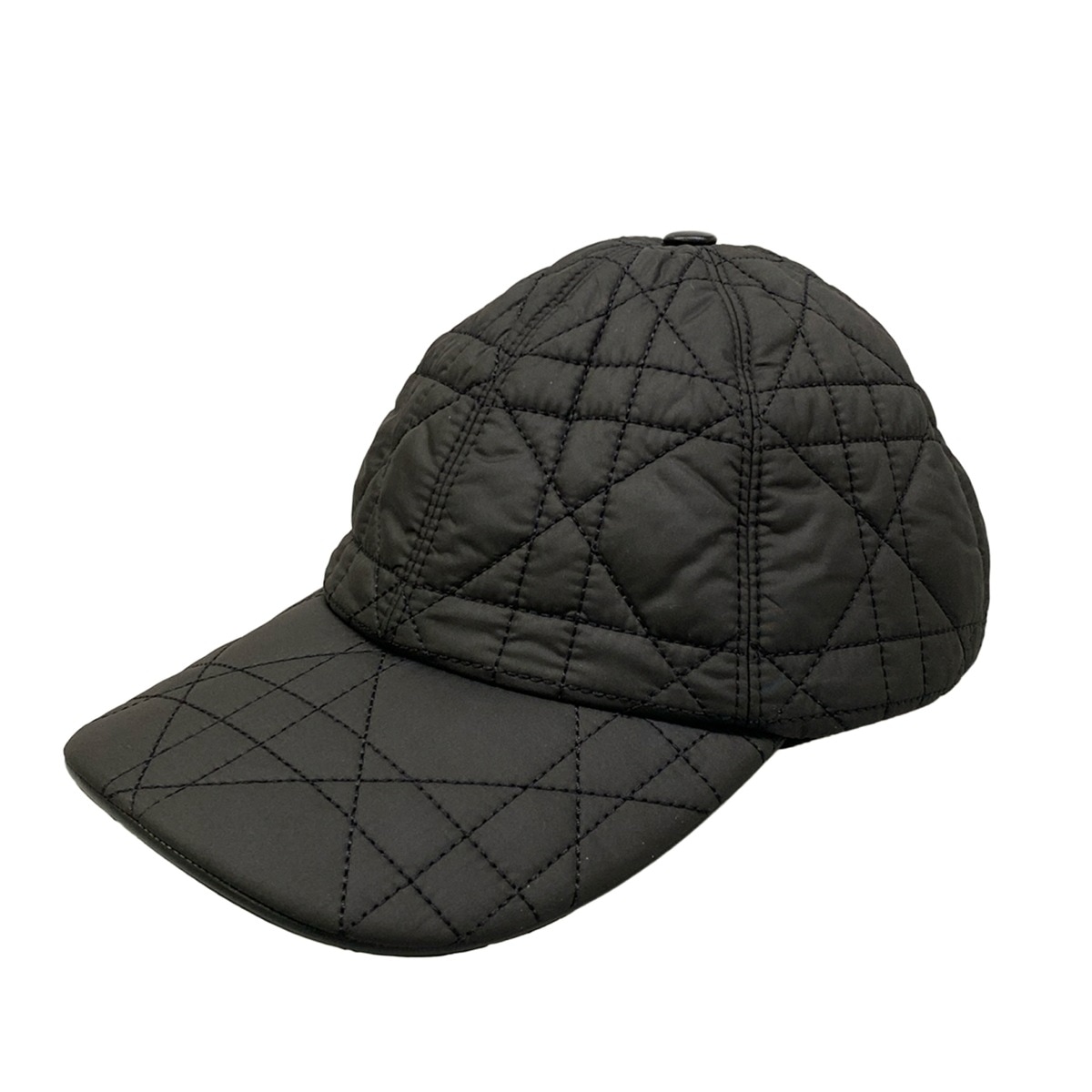 【中古】DIOR/ChristianDior(クリスチャンディオール/ディオール) 旗がしら カナージュステッチ 黒
