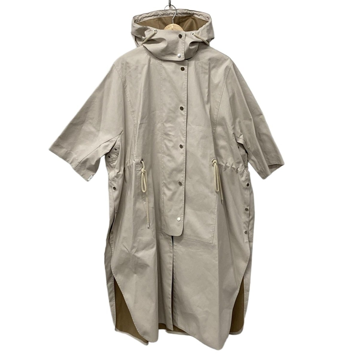 【新着】【中古】Max Mara(マックスマーラ) コート スプリングコート/ロング丈/7分袖 ベージュ